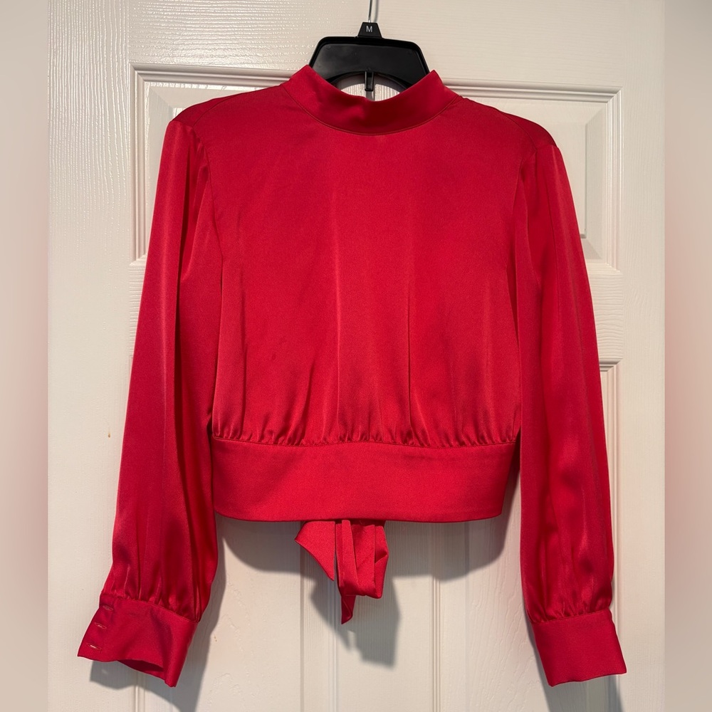 Guess by Marciano Hot Pink Open Back Blouse